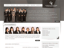 Tablet Screenshot of gonzalezzund.com